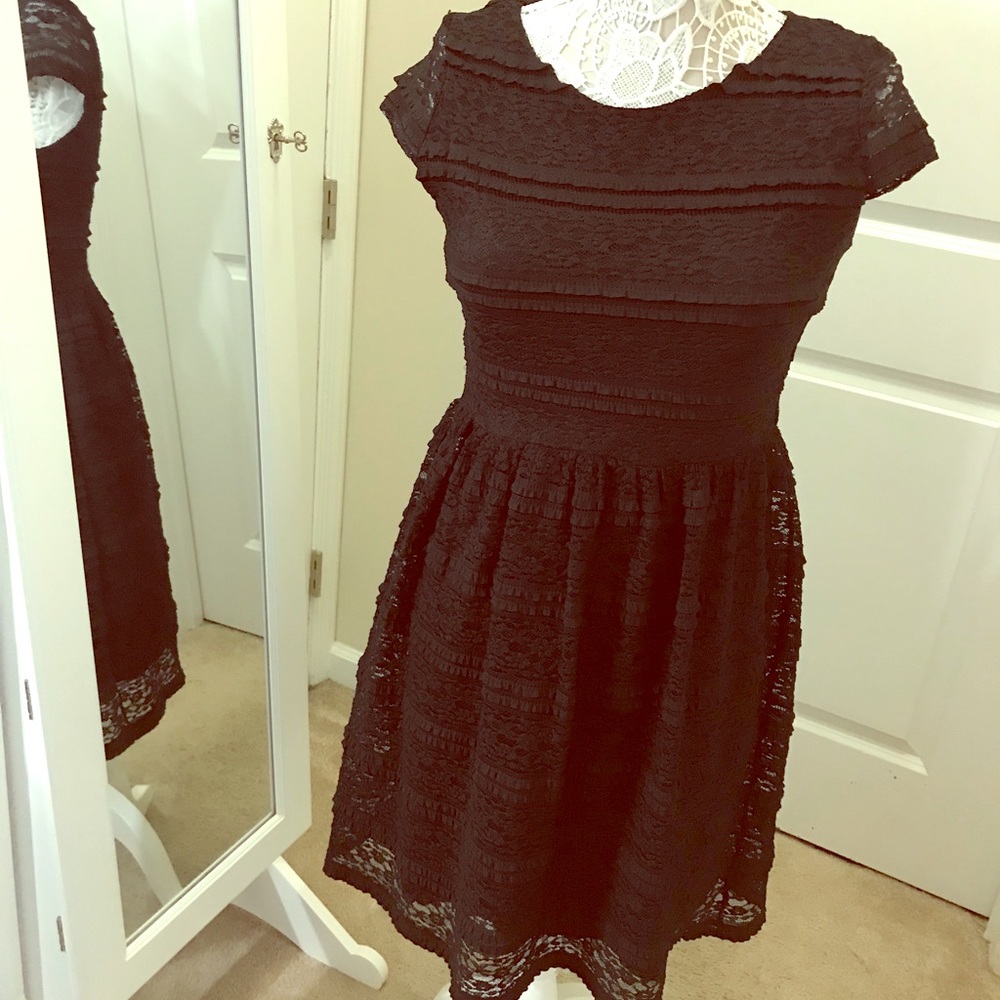 Lace Fit and Flare Dress